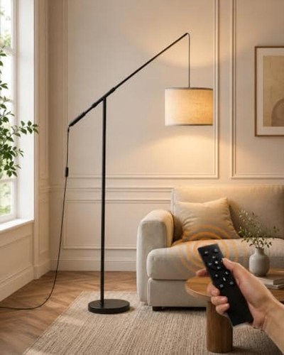 Arc floor lamp - with, remote